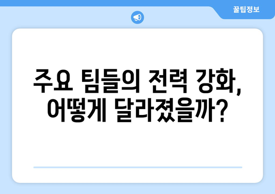 2023-2024 시즌 4대 리그 이적시장 핵심 정리| 자유계약 선수 & 주요 영입 소식 | 축구, 이적, 선수, 4대 리그, 이적시장