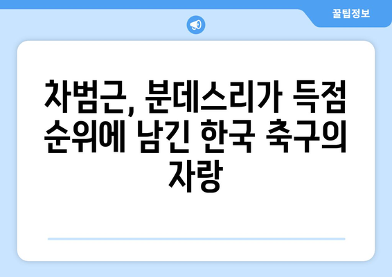 차범근, 분데스리가 역대 득점 순위에 새겨진 위대한 발자취 | 한국 축구 레전드, 분데스리가 기록