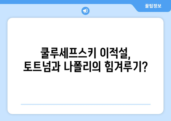 데얀 쿨루세프스키, 안토니오 콘테와 나폴리에서 재회할까? | 이탈리아 축구, 세리에 A, 이적설