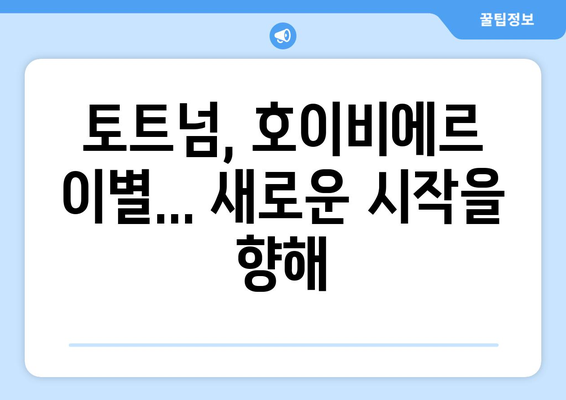 호이비에르, 마르세유 이적 공식 발표! 프랑스 무대 데뷔 | 토트넘, 이적료 밝히지 않아