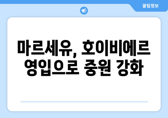 호이비에르, 마르세유 이적 공식 발표! 프랑스 무대 데뷔 | 토트넘, 이적료 밝히지 않아