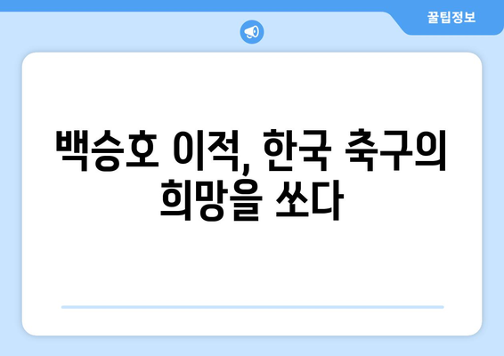 백승호, 다름슈타트에서 분데스리가 꿈을 펼치다| 친밀감 상승과 함께 성장하는 빛 | 분데스리가, 한국 축구, 이적