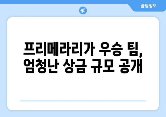 프리메라리가 파이널 우승 상금, 얼마나 될까? | 프리메라리가, 우승 상금, 축구, 스포츠