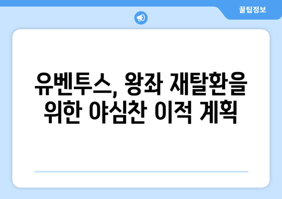 유벤투스, 왕좌 재탈환을 위한 여름 이적 시장 전략| "왕의 귀환"은 현실이 될까? | 세리에A, 이적 시장 분석, 유벤투스 전망