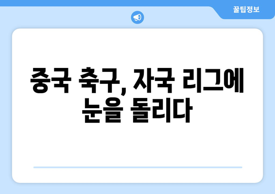 중국 축구 팬들의 마음을 떠나는 유럽 축구? | 중국, 축구, 인기 하락, 이유, 분석