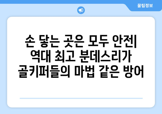 수비의 마법사| 분데스리가를 지배하는 거대한 골키퍼들 | 분데스리가, 골키퍼, 축구, 레전드