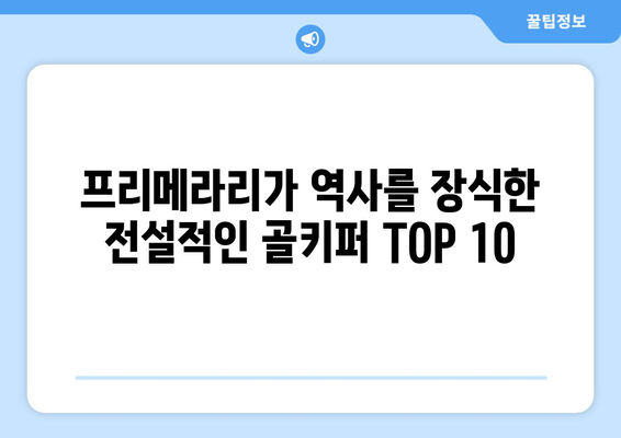 프리메라리가 역사를 장식한 전설적인 골키퍼 TOP 10 | 스페인 축구, 레전드 골키퍼, 라리가