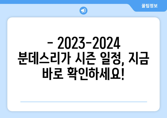 2023-2024 분데스리가 시즌 완벽 가이드| 중계 정보, 일정, 주요 이적 | 분데스리가, 축구, 독일