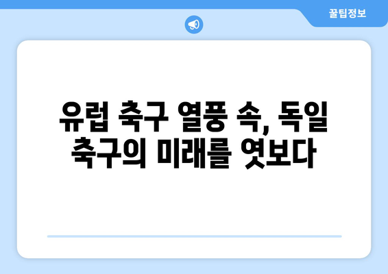 유럽 축구 열풍 속, 독일 축구의 미래를 엿보다 | 분데스리가, 독일 국가대표, 젊은 피