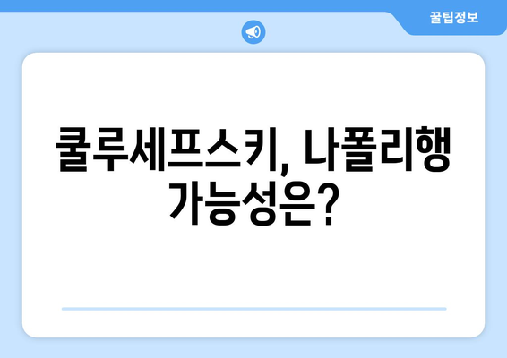 데얀 쿨루세프스키, 안토니오 콘테와 나폴리에서 재회할까? | 이탈리아 축구, 세리에 A, 이적설