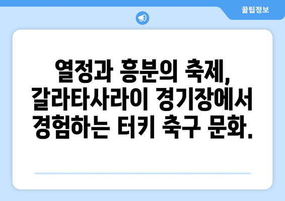 보스포루스의 열정| 갈라타사라이 경기장에서 펼쳐지는 축구의 교향곡 | 터키 축구, 갈라타사라이, 경기장, 축구 문화